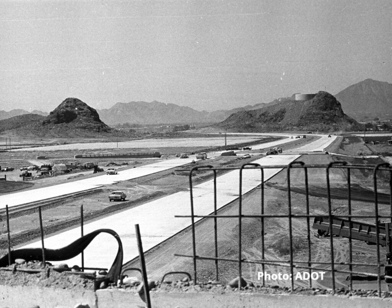 MAGregion's tweet photo. #FlashbackFriday Check out this before (1970s) and after transformation! Swipe for the “then vs now” view of the #BroadwayCurve area. It's an example of the progress that has been made to our region's infrastructure, thanks to voters’ investments through #Prop400.
📸@ArizonaDOT https://t.co/Cg8l6pt5RO