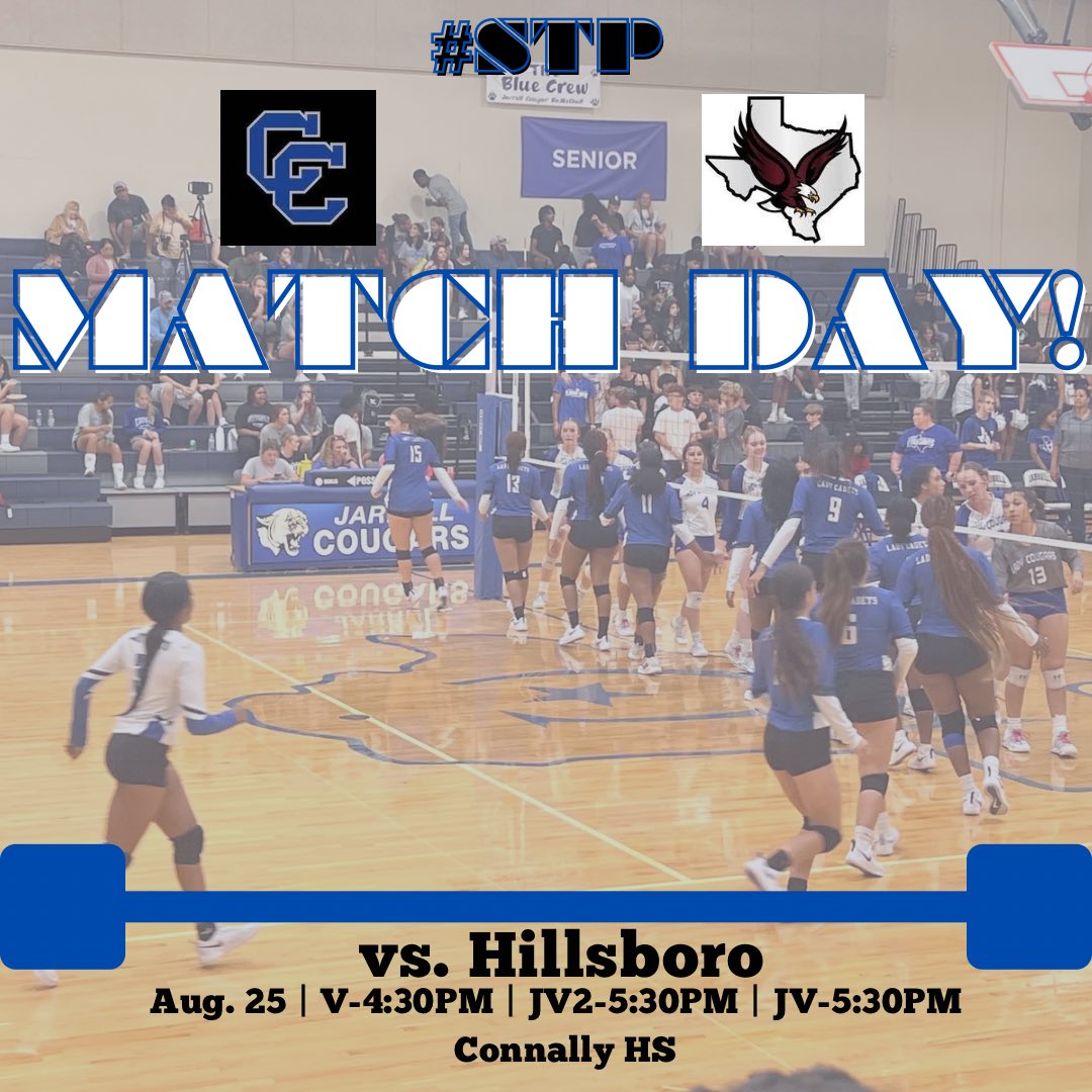 MATCH DAY💙💪🏽🏐 #STP
<a href="/MeghanPol_/">Meghan</a> <a href="/MinnittTynia/">Tynia “Nia” Minnitt</a> <a href="/jaijaimartinez5/">Braylen Martinez</a> <a href="/AubrianaCalder2/">Aubriana Calderon</a> <a href="/SerenityCade/">Serenity Cade-Williams</a> <a href="/AL15E_78/">alise</a> <a href="/_katrinaaa11_/">Katrina Greer 🤍.</a> <a href="/CyncereMcdonald/">Cimein2024</a> <a href="/gabbyjohnsonvb/">gabriella Johnson</a> <a href="/EyannaAmos/">E’Yanna Amos</a> <a href="/CGeordon/">Geordon C</a> <a href="/GAlejo/">Gracie Alejo 🦈</a> 
<a href="/reeeeeupppppp/">Coach Snell 2.0</a>  @chandlersharp13 <a href="/rearee_/">Coach Reed</a> <a href="/GerikTerry/">Terry Gerik</a> <a href="/CCadetAthletics/">Connally Athletics</a> <a href="/ConnallyISD/">Connally ISD</a> <a href="/connally_hs/">Connally High School</a>