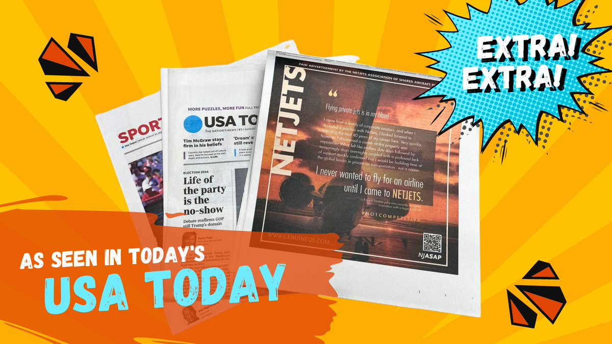 NJASAP's tweet photo. As seen in today’s edition of @USATODAY … Recent attrition rates beg the question: How will #OnlyNetJets maintain its position as a career destination carrier when #pilots are leaving in pursuit of a more equitable contract? #NotCompetitive | https://t.co/7INCopj8mm https://t.co/r6ml3LWsZO