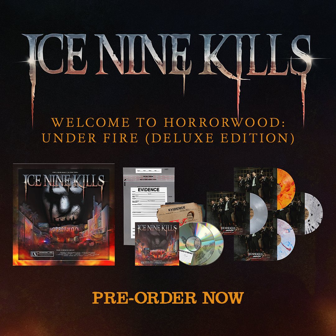 ICENINEKILLS's tweet photo. PSYCHOS: we present to you 'Welcome to Horrorwood: Under Fire'. This deluxe offering includes the original album along with a brand new single, 2 reimagined songs, and haunting orchestral versions by Francesco Ferrini of every track from the album.... https://t.co/xG4ANduKWN
