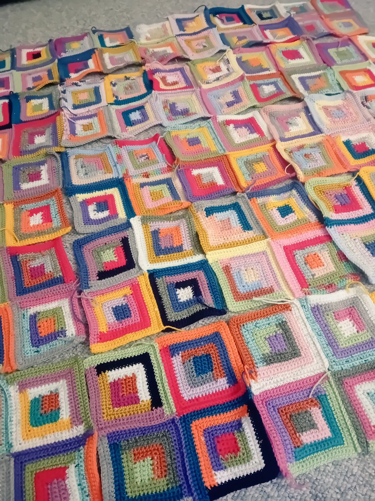 Caitlin Bracken (she/her) (@caitteacheskind) on Twitter photo I think I know where any and all nervous energy went this summer... 100 little squares, which I'm now in the process of fixing together <a href="/educrochet/">Educrochet</a> ❤️ I think I know where any and all nervous energy went this summer... 100 little squares, which I'm now in the process of fixing together <a href="/educrochet/">Educrochet</a> ❤️