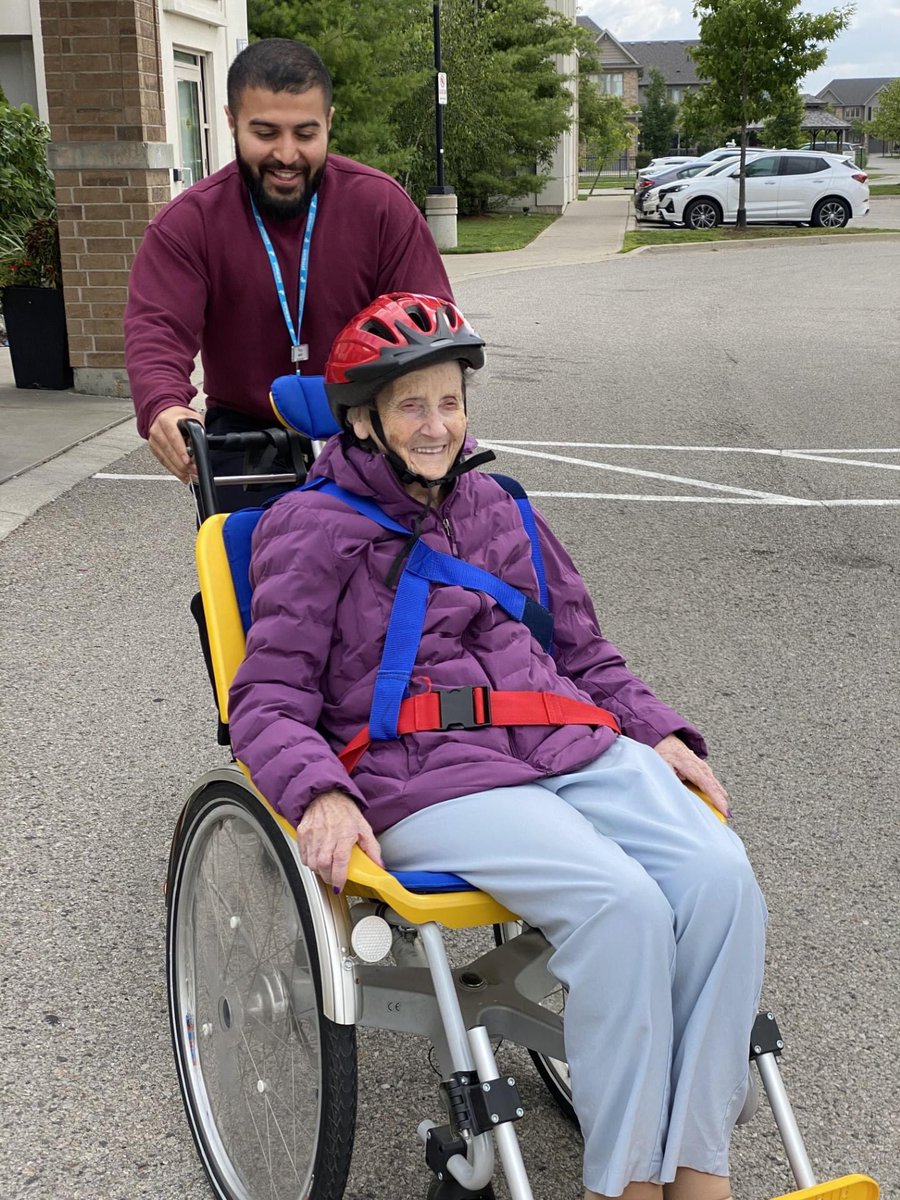 The staff at Henley place in london took advantage of a nice day and took some residents out for a bike ride! The smiles speak for themselves! So much fun!
