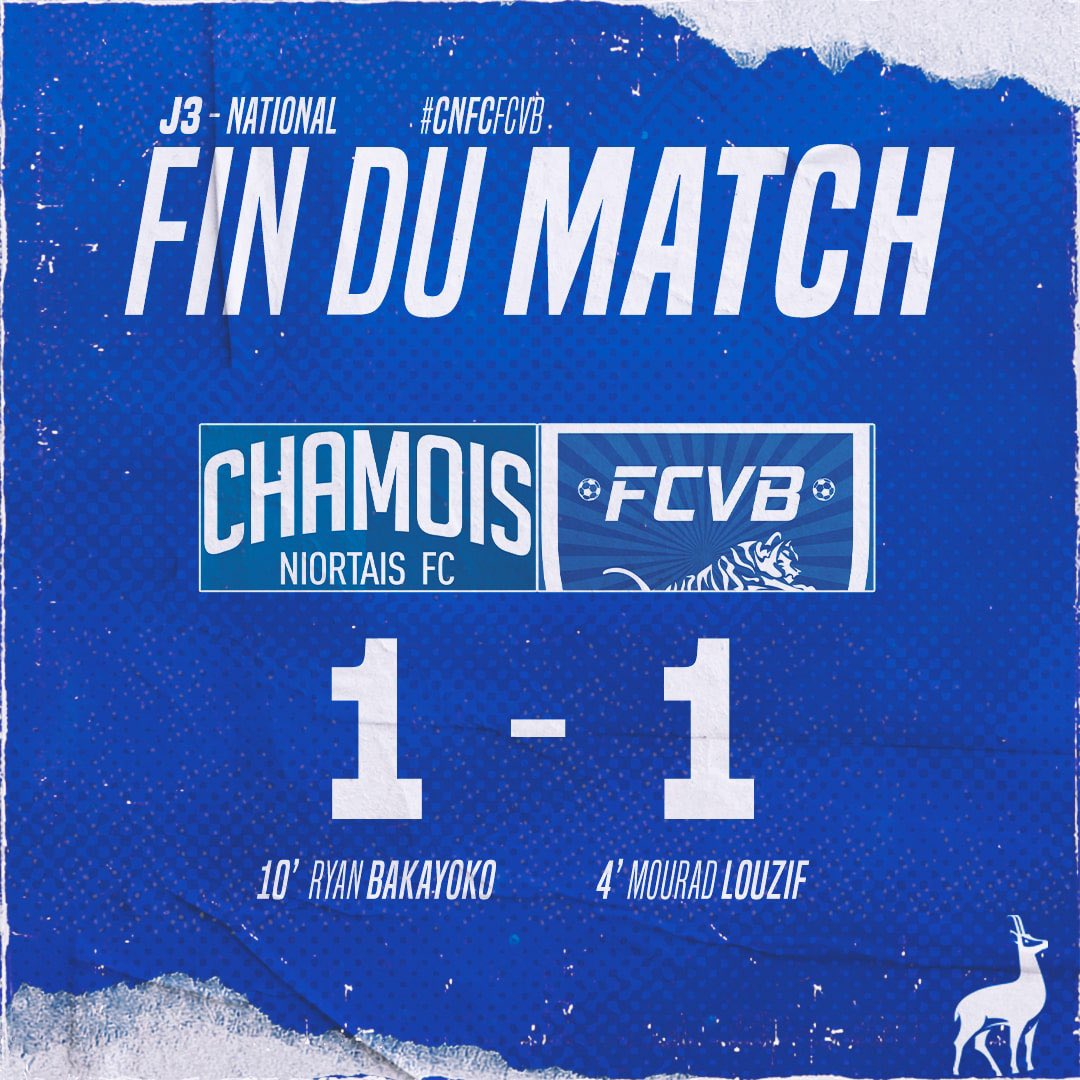 ChamoisStFlo's tweet image. 🏁 C’est terminé à RG.

Bien qu’ils aient dominé cette rencontre, les Chamois n’ont pas réussi à trouver la faille et partagent les points avec les Caladois. 🤝

🔜 Prochain rendez-vous vendredi prochain à Nancy ! 

#CNFCFCVB