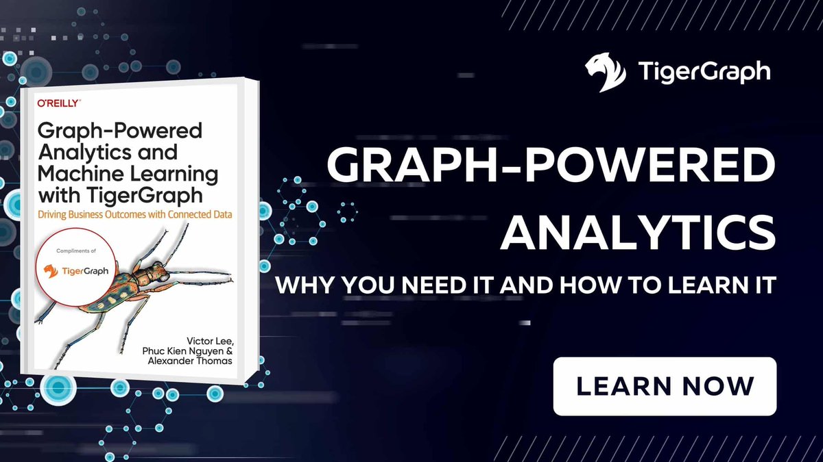 Unlock the Power of Graph-Powered Analytics and Machine Learning! Our book isn’t just for experts – it’s designed to empower everyone! Discover the possibilities and dive into the world of data-driven insights.
info.tigergraph.com/oreilly-book-4

#GraphAnalytics…