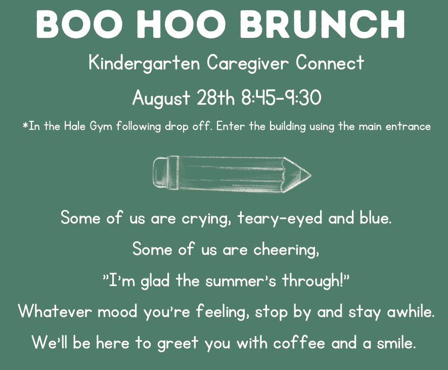 halewolves54's tweet photo. We are so excited to welcome our new Kindergarten Pack to Hale on Monday! Please see details below about our Boo Hoo Brunch after morning drop off! #HalePackStrong 💜 https://t.co/nj1hFNDlam
