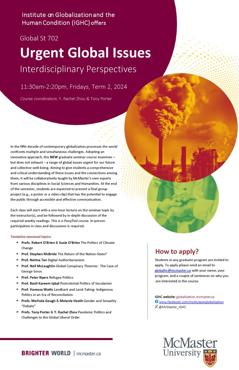 IGHC offers new graduate seminar in Winter 2024 term.  Applications are being accepted at globalhc@mcmaster.ca
<a href="/McMasterU/">McMaster University</a> <a href="/DrMelanieHeath/">Melanie Heath</a> <a href="/RachelZ007/">Rachel Zhou</a> <a href="/McMasterSocSci/">McMaster Social Sciences</a> <a href="/McMasterHAS/">McMaster Health & Aging</a> <a href="/NGMcLaughlin/">Neil McLaughlin</a> @anthromac