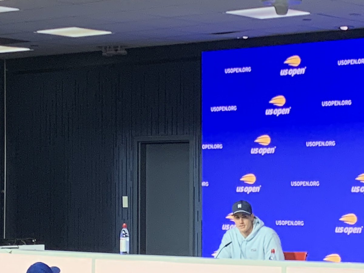 ScottMakesTV's tweet photo. Insane to be at @JohnIsner’s last pre-US Open presser; having been at so many over the last decade-plus. He emphasized that this is indeed it, he’s calling it a career. Hope he has one great final run in Flushing. https://t.co/CPkA6KMU0m
