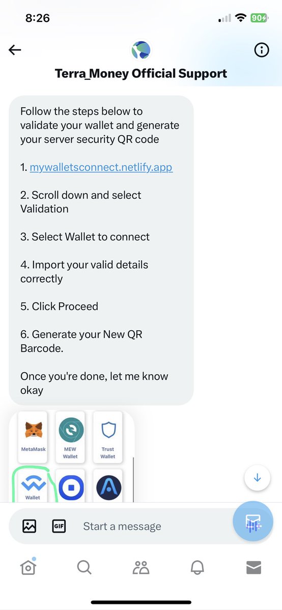 richb2892's tweet photo. @HappyCatKripto Terra Station are telling me i need to validate my terra wallet in order to get it up and running again they sent me this message can you confirm if its correct please? I have all my LUNC staked with you. https://t.co/hMfP5AHvUp