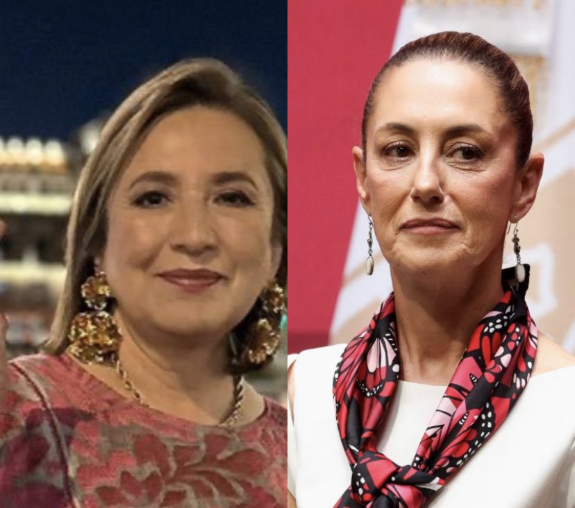 Sondeo Tuitero ¿Si las candidatas a la presidencia de la República en 2024 fueran Xóchitl Galvez y Claudia Sheinbaum a quién apoyarías? 🔄 Xóchitl Galvez ♥️ Claudia Sheinbaum