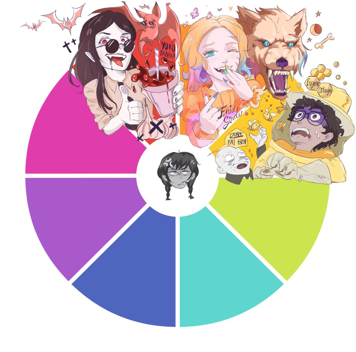 RucaRbk's tweet image. Ahora el color amarillo le toca a The bee boy 🐝 y el tío 💀 jaksjsjsja

#colorwheelchallenge #colorchallenge #wednesdaynetflix #fanart #colorroulette