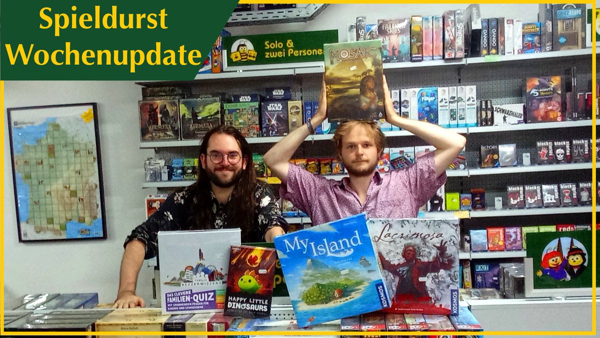 spieldurst's tweet photo. Spieldurst #Wochenupdate - My Island, #Lacrimosa, #Mosaik und vieles mehr!
Auch diese Woche sind viele Neuheiten bei uns angekommen!
News zu TCG, Zubehör, Rollenspielen, usw. findet Ihr bei @HiveworldKoeln
https://t.co/nkxAA8VqdG
————————————
#Brettspiele https://t.co/VPSCR45oLX