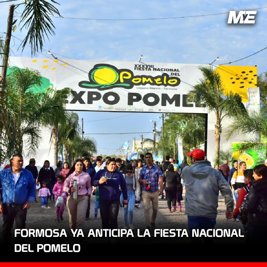 🍋 Fiesta Nacional del Pomelo: Una Celebración Imperdible en Formosa 🍋

Lee la nota completa en nuestra web - acortar.link/sWVYvy

#FiestaNacionalDelPomelo #Formosa #LagunaBlanca #Turismo #Cultura #Fiesta #MusicaEnVivo #Babasonicos #LosPalmeras