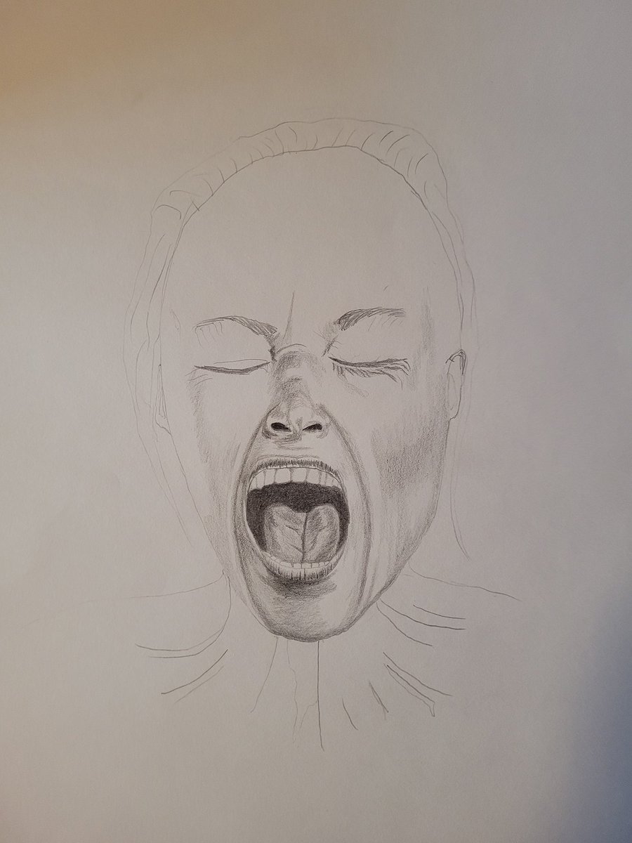 Missyhobbsalis's tweet photo. #WorkingProgress #sketch #graphitepen #screaming #emotional https://t.co/EBnQVOOHPT