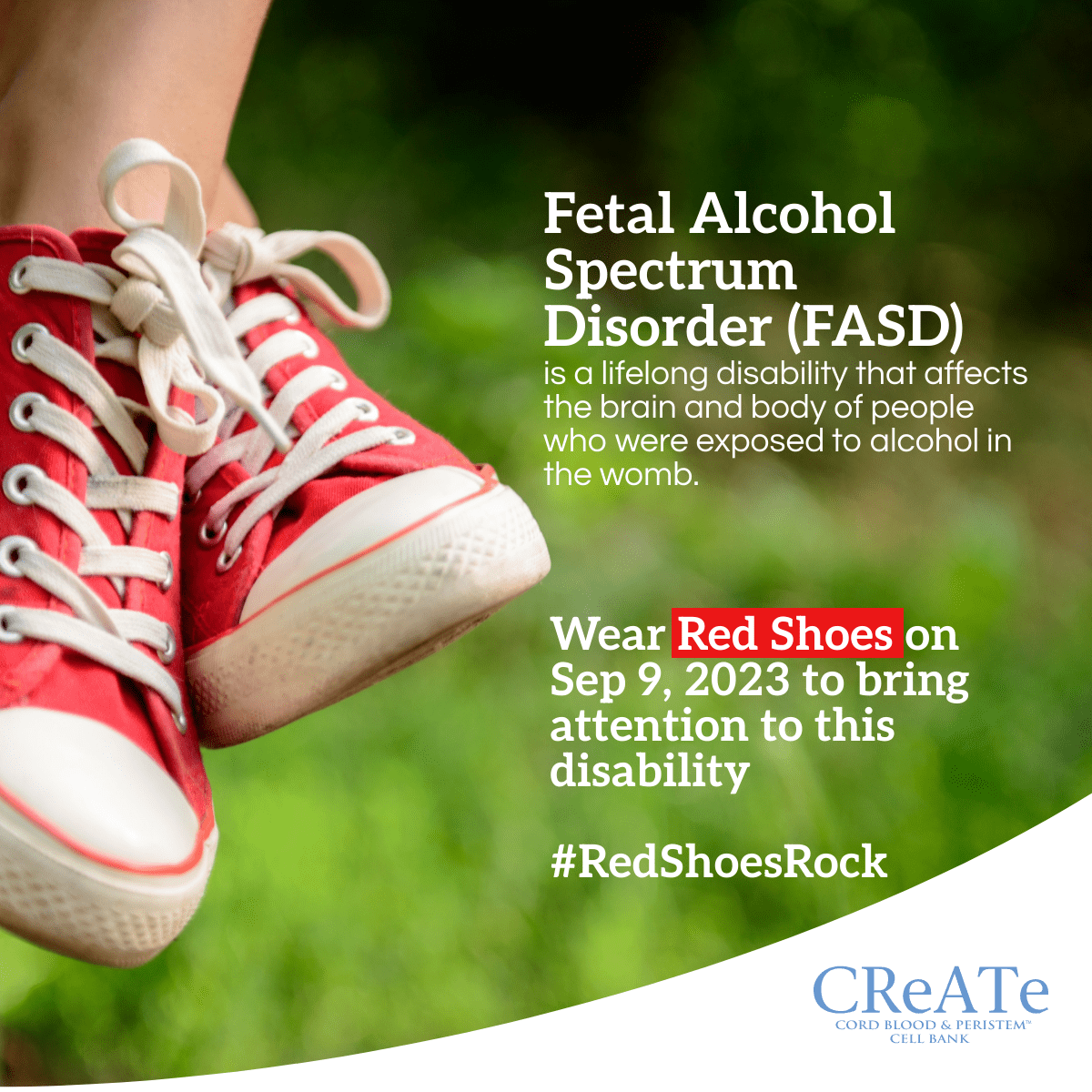 This #FASD Month, wear #redshoes and help bring attention to FASD. Don’t have red shoes? No worries! Add a red shirt or pants to your outfit instead. Be sure to share on social media using the hashtag #RedShoesRock.

#RedShoesRock #FASDMonth #FASDAwareness #FASDSupport #FASD