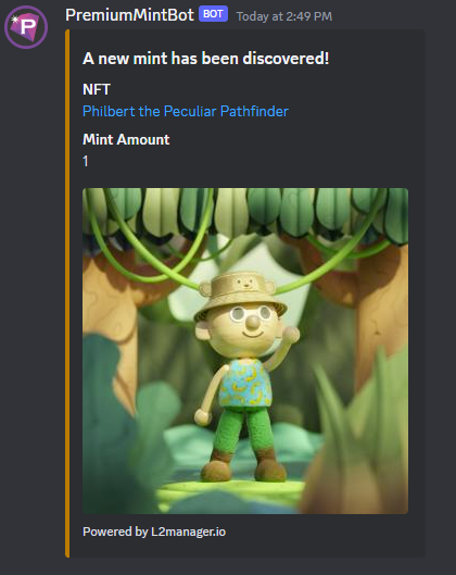 fuzzylayerloot's tweet photo. What's this now? 👀
#L2manager has a new bot service showing off your freshly minted NFTs
#PowerToTheCreator
#PowerToTheCommunity https://t.co/rReyQKaNMz