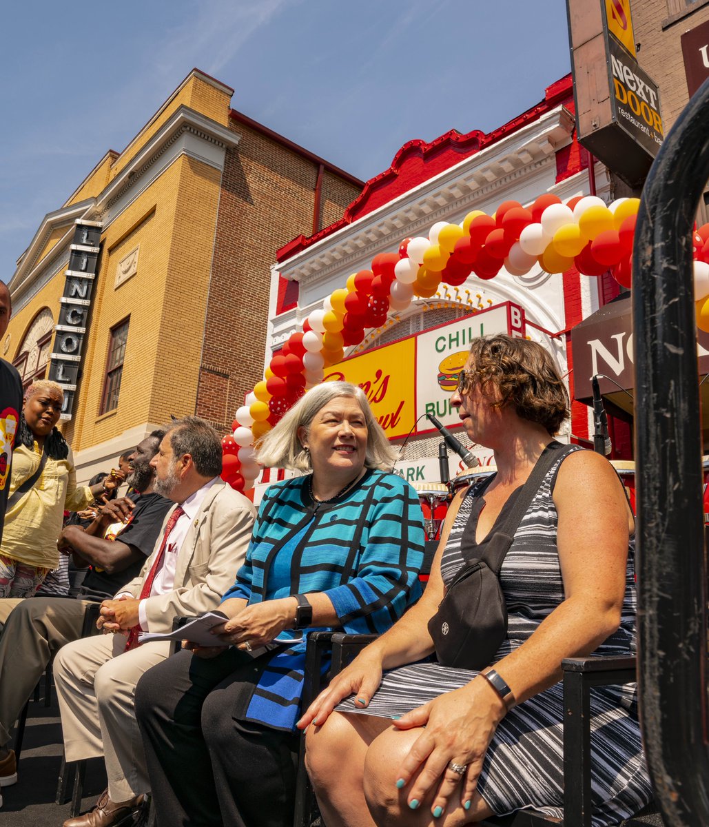 It was an honor to join the Ali family, <a href="/BrianneKNadeau/">Brianne K. Nadeau</a>, <a href="/BernieInDC/">Dr. Bernard Demczuk</a>, and fellow Washingtonians in celebrating 65 years of one of the District's most famous cultural and culinary icons, <a href="/benschilibowl/">Ben's Chili Bowl</a>. <a href="/GWtweets/">GW University</a> is proud to support this pillar of our community!