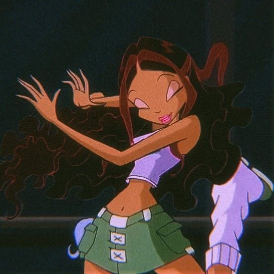 faithdlife's tweet photo. pfp update 🧚🏾‍♀️💜💚✨// sc from my tiktok vids #aisha #winx #winxclub #aishawinx #layla #laylawinx #colourpopcosmetics #tiktok https://t.co/F1KdaVTH38