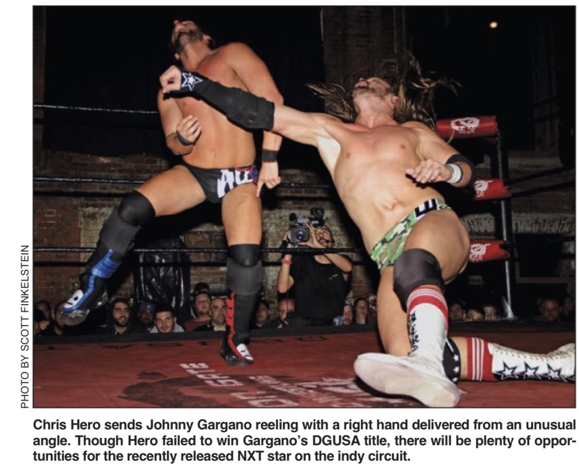 Chris Hero decks Johnny Gargano