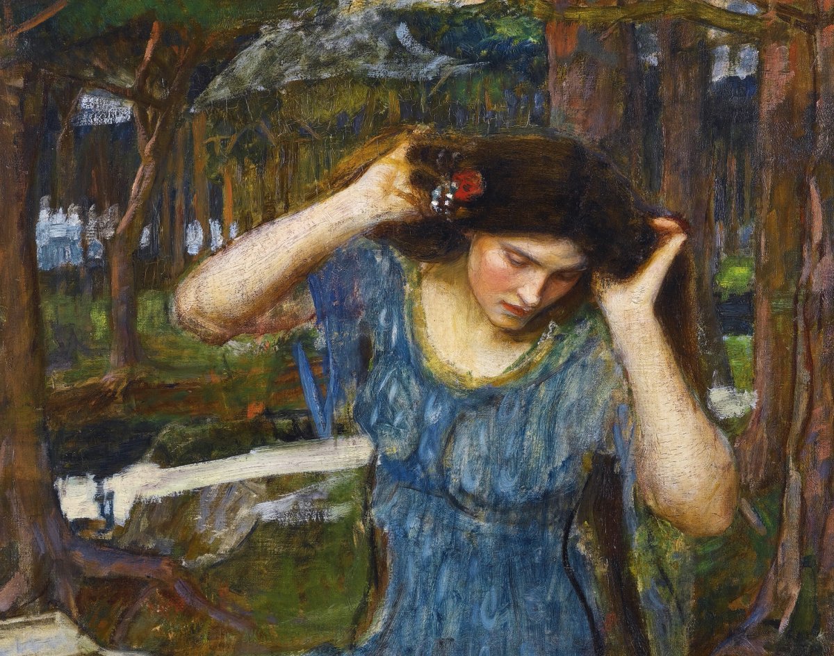 Vain Lamorna by John William Waterhouse (1868-1930); painted 1909
#art #artwork #artworks #artist #painting #paintings #waterhouse #johnwilliamwaterhouse #preraphaelite #raphaelite #preraphaelites #paintingoftheday #fairytale #fantasy #fantasyart #love #loveart #romance #romantic