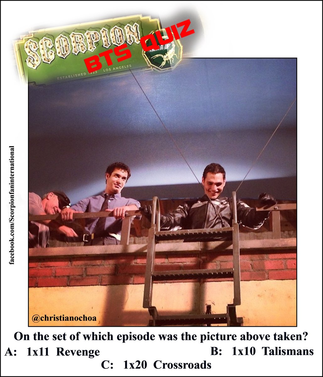 Scorpionfanint1's tweet image. Dear Scorpion fans, this interesting photo means today&apos;s question, I hope it is not too difficult. 🙂
I&apos;m waiting for your answer, as always! 🙂
#SaveScorpion #scorpioncbs @ScorpionCBS