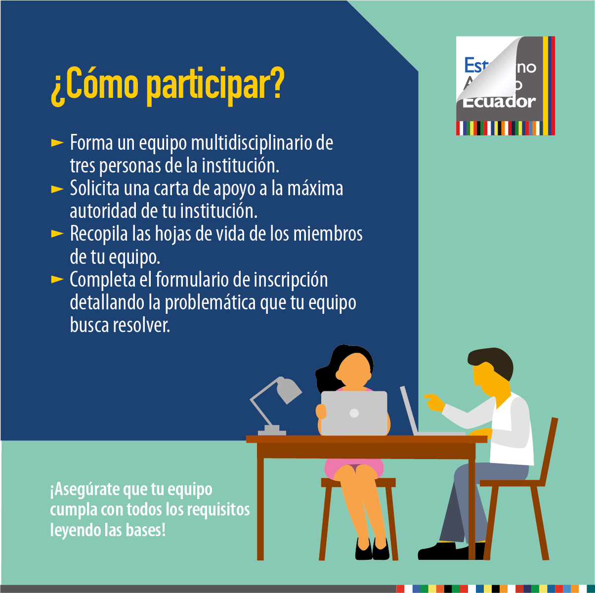 EduSuperiorEc's tweet photo. ¡Te presentamos el reto #GADInnova! 🙌
Con tus ideas la ciudadanía podrá recibir mejores servicios municipales.
👉 Participa por un financiamiento de USD 2.000
🔗 https://t.co/BF51RZiqTm
#EstadoAbiertoEc
#ThinkiaLab
#GADMasAbiertos https://t.co/cb2dp0cC9V