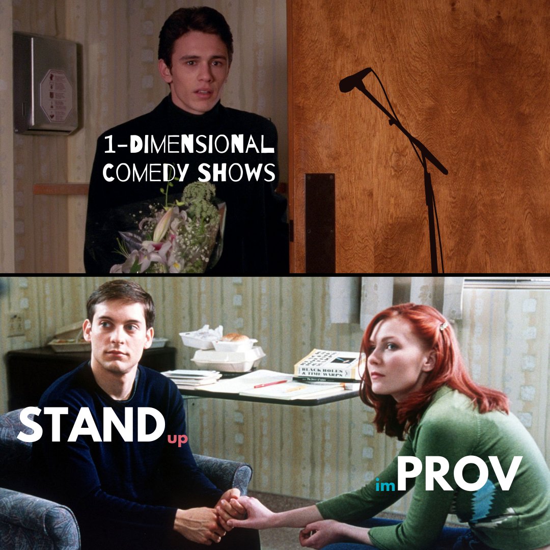 Don't tell Harry, but there's some chemistry building with our multi-medium format 🕷️🧬 Swing by <a href="/TheLostChurchSR/">The Lost Church Santa Rosa</a> next Saturday [9.2]!

🔗 link in bio

#standup #improv #spiderfan #standprov #spiderman #bayareacomedy #downtownsr  #lostchurch