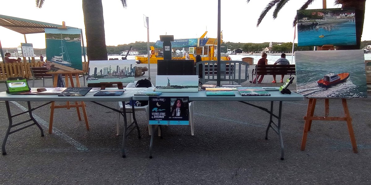 HMOYANO's tweet image. 2023- ESTIU AL PORT

"VESPRES D´ART A BAIXAMAR"

"NOCHES DE ARTE EN BAJAMAR"

"ART NIGHTS AT LOW TIDE"

Moltes gràcies Ajuntament de Maó i Equip / Muchas gracias Ayuntamiento de Mahón y Equipo / Thank you very much Mahon City Hall and Team

#groupshow #art #antoniomoyano #hmoyano