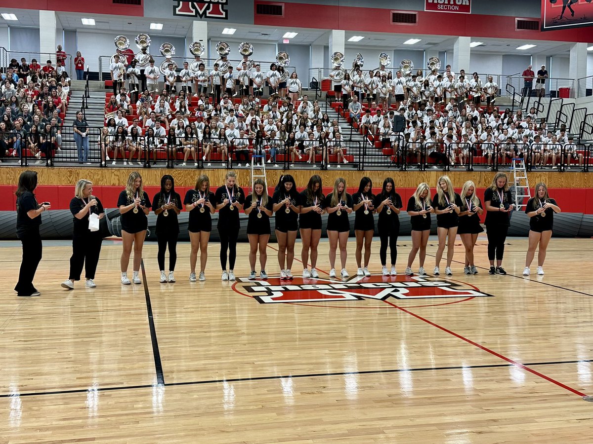 Marcus_MMFCG's tweet photo. Happy RING day to the 2023 State Champions — Marcus Girls Soccer! 💍⚽️

Shoutout to our 7 graduated seniors &amp; Coach Klein who couldn’t be here today but played a massive role in our success last season. We can’t wait to give them their rings soon! GO MARCUS ❤️ https://t.co/8pRNL0EEgz
