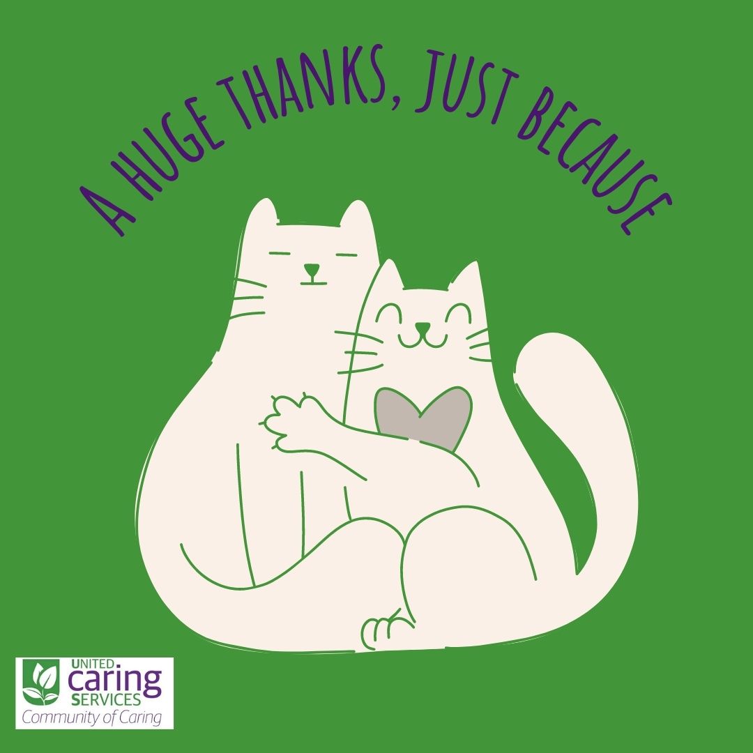 Just Because Day is this Sunday! To celebrate, we encourage you to thank people in your life — just because. We want to say a huge thanks to our hard working staff who works behind the scenes to keep UCS running.