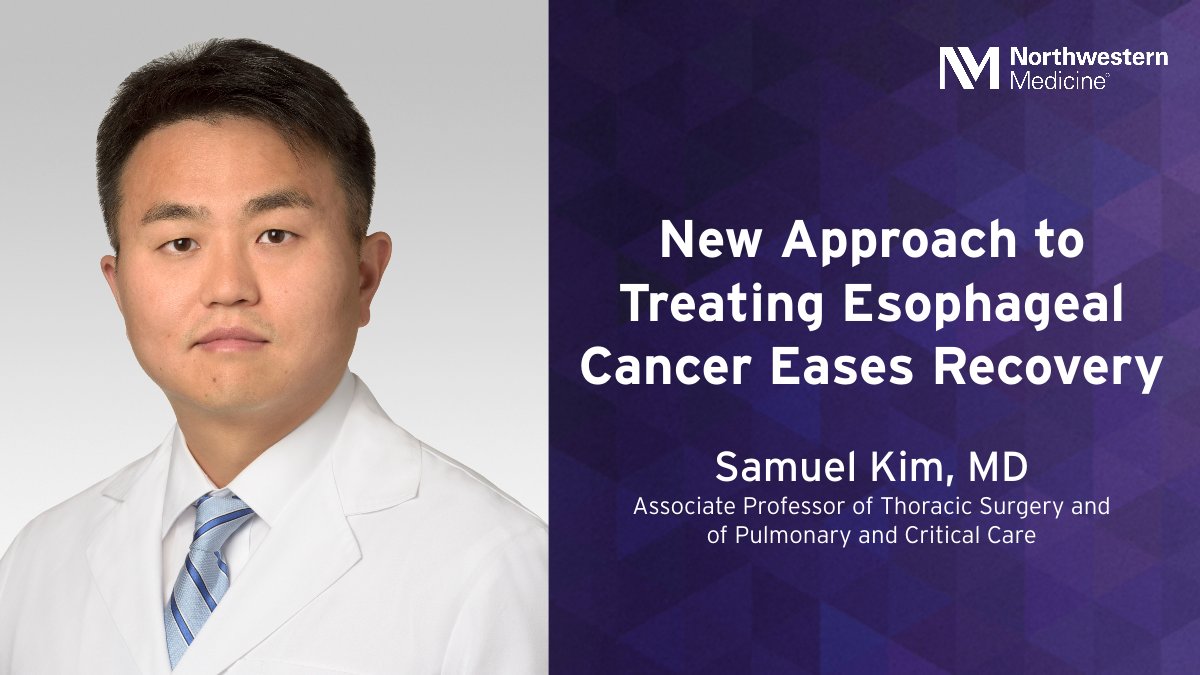 NM_Lung's tweet photo. In this video, Samuel Kim, MD, discusses a novel method for managing esophageal cancer that resembles open-heart surgery but tends to be more demanding. Dr. Kim characterizes a conventional esophagectomy as "one of the most extensive surgical procedures available." https://t.co/RJovCYODdY