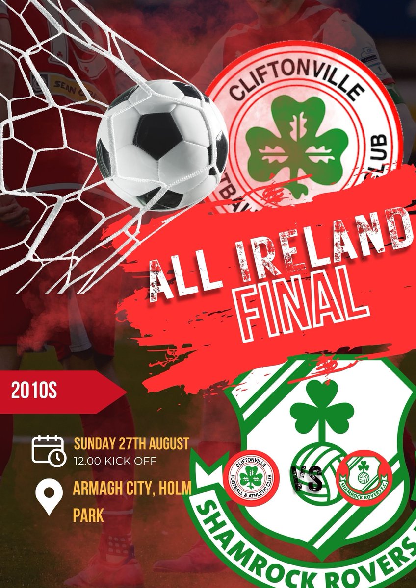 CliftonvilleFDC's tweet photo. All Ireland Cup final for our 2010s this Sunday at @armaghcityfc https://t.co/5hDJkaFYJC