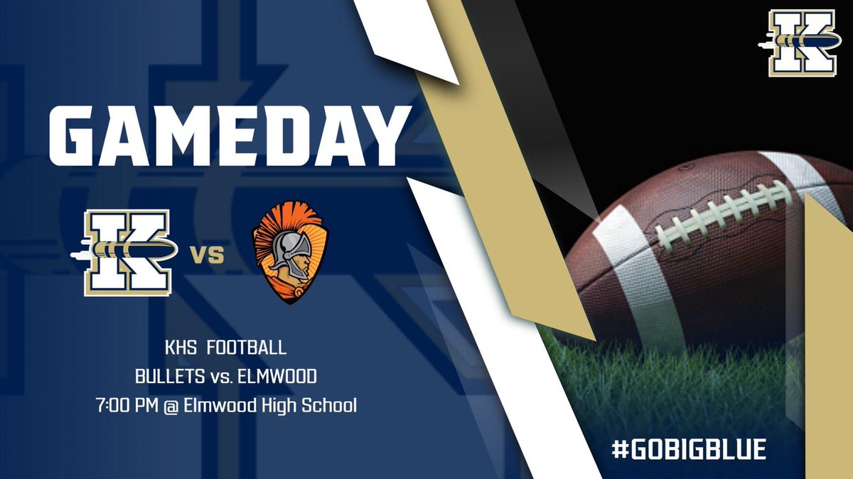 KHSBullets's tweet image. Week One. Be there. #GoBigBlue