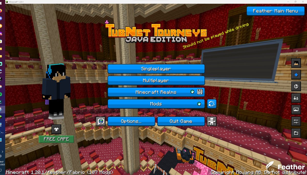 Pro Tip:
You should not play in a TubNet Tourneys event while driving.