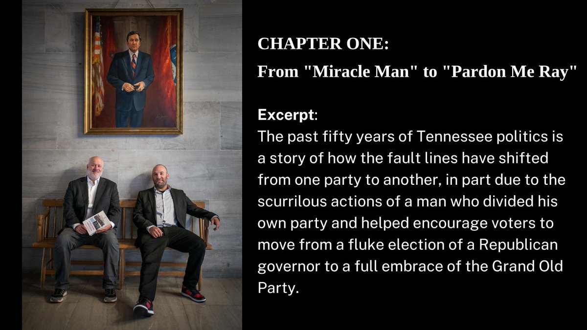 Curious about the man in the portrait?

Read all about former TN Gov. Ray Blanton in the first chapter of Welcome to Capitol Hill by Joel Ebert and Erik Schelzig- pictured here with their book under Blanton's portrait in the TN Capitol.

Available now: vanderbiltuniversitypress.com/9780826505859/…