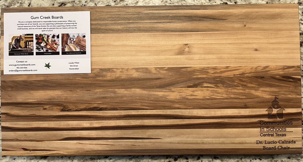 I am grateful for the opportunity to serve people who serve people. I will treasure the memories and their gift for the rest of my life. God Bless Communities In Schools of Central Texas and all who work with and for them. #CommunitiesInSchools