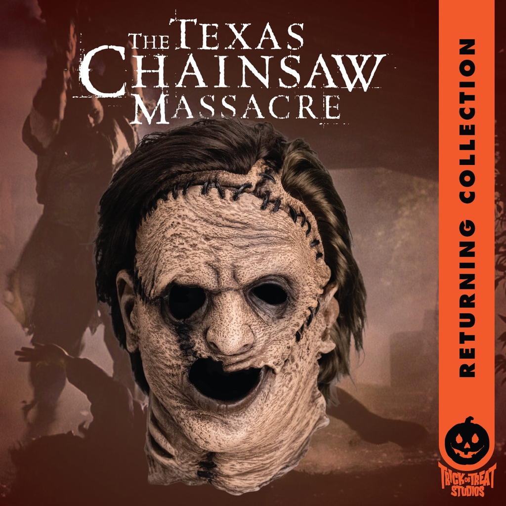 The Texas Chainsaw Massacre franchise is back at Trick or Treat Studios with returning classics, improved styles, and all-new products! 

Order now for Halloween 🎃 bit.ly/3QHweRy

#trickortreatstudios #horrormovie #tcm #leatherface 
#texaschainsawmassacre
