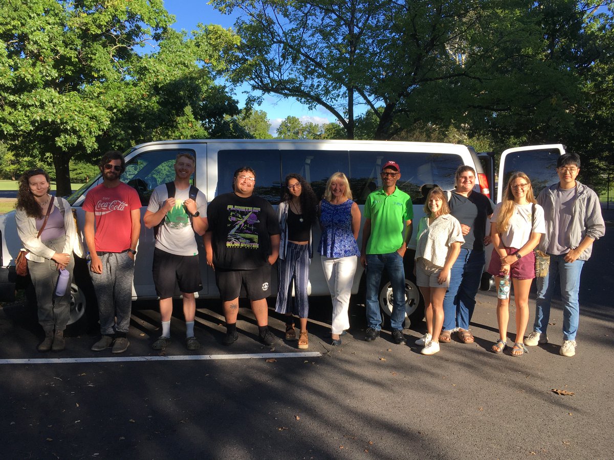 Every year our new Entomology graduate students and two of our professors pile into a van and tour across Virginia for a few days. 🚐
The students had a blast and learned a lot about our state! On behalf of everyone in the Entomology Department, welcome to Virginia Tech!