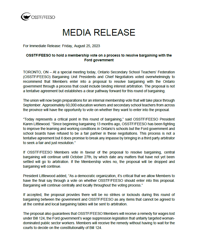 OSSTF Communications tweet media