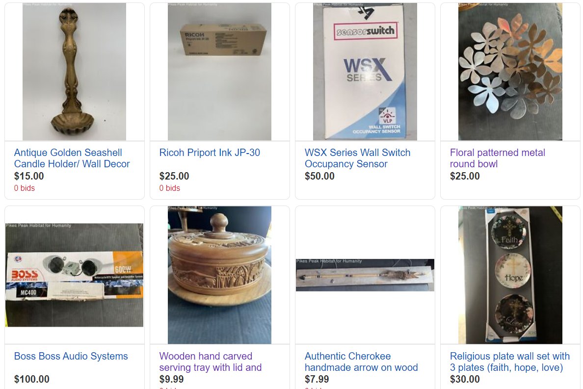 pphabitat's tweet photo. Our ReStores are now online! Visit us at eBay to shop vintage, collectible, and fragile items you might not find anywhere else! #secondhandfinds #shopforacause
https://t.co/xJpJf7BTmi https://t.co/FUz2gcCDeX