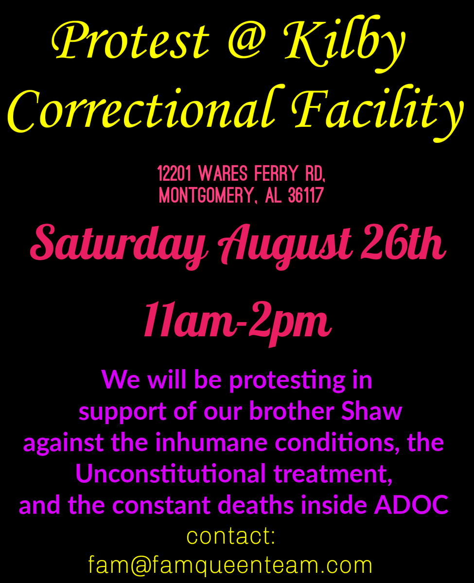 ‼️TOMORROW‼️
If interested in carpooling reach out to me! If coming you might want to bring an umbrella  and water! I have a cooler full of water and I'll bring some fruit. 
#ShowSupport
#ShutDownADOC