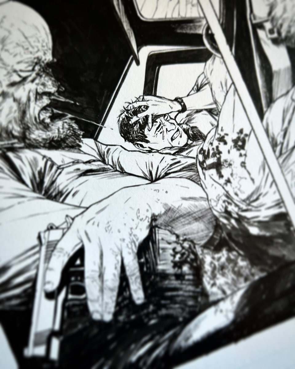 ColinDyer71's tweet photo. Remember to wear your seatbelt kids. #comicartist #inks #creatorownedcomics https://t.co/oTmyHyzIlH