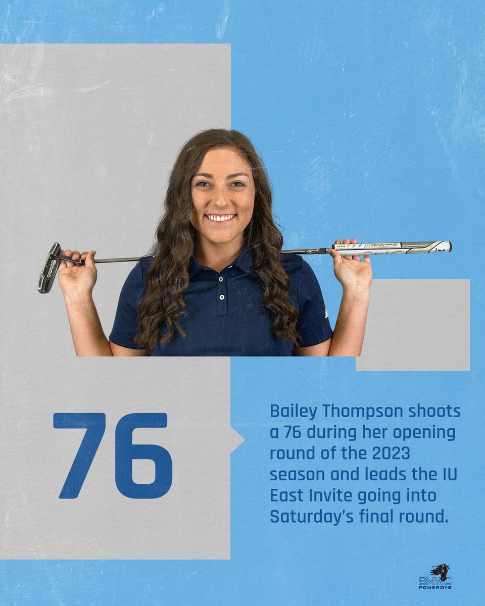 Bailey Thompson takes a one-shot lead into Saturday's second and final round at the IU East Invite. 
Senior Erin Williams (79) and freshman Renae Jaeger (81) are also in the top 10 on the individual leaderboard.