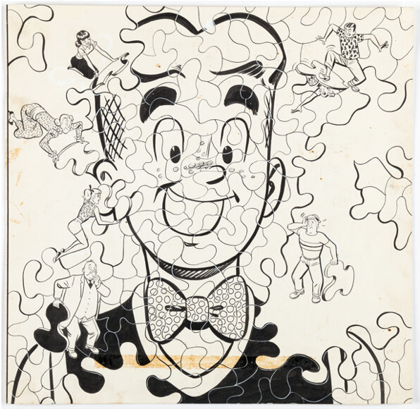 gocollect's tweet image. Calling all #Archie fans! The original cover art for #ArchiesMadhouse #1 by #HarryLucey (Archie, 1959) sold on 8/31 for $24,000 through Heritage.