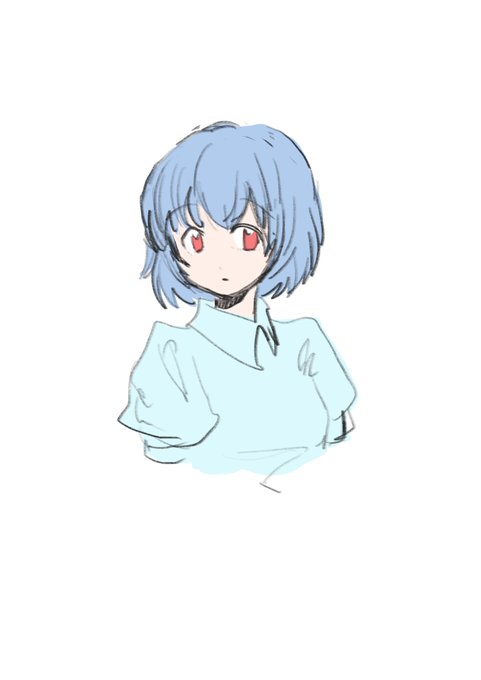 「ayanami rei closed mouth」Fan Art(Latest)