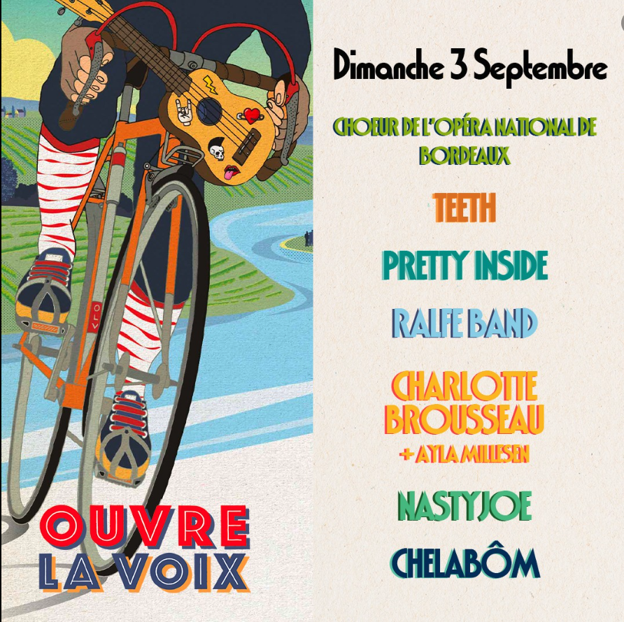 Off to Bordeaux to play at a cycling music festival. As yet unsure if we're riding bikes on stage
