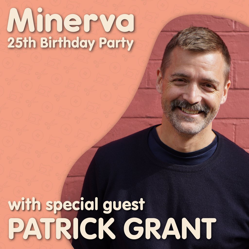 MinervaFabrics's tweet photo. We're thrilled to announce that our extra special VIP guest for the Minerva Birthday Party is none other than @patrickgrantism

To find out more about the event, head to https://t.co/ul7tYjfdxh

#SewYourWardrobe #Dressmaker #PatrickGrant #MinervaBirthday #25YearsOfMinerva https://t.co/t0lKyX5p84