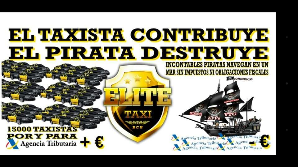 El martes el mundo entero volverá a mirar a Barcelona y el #Taxi demostrará que ningún tribunal político/económico va a censurar ni amedrentar a un colectivo de 12.000 trabajadores autónomos.

<a href="/competenciacat/">Aut.Cat.Competència</a> sois el juguete roto de Uber y habéis caído en su trampa.