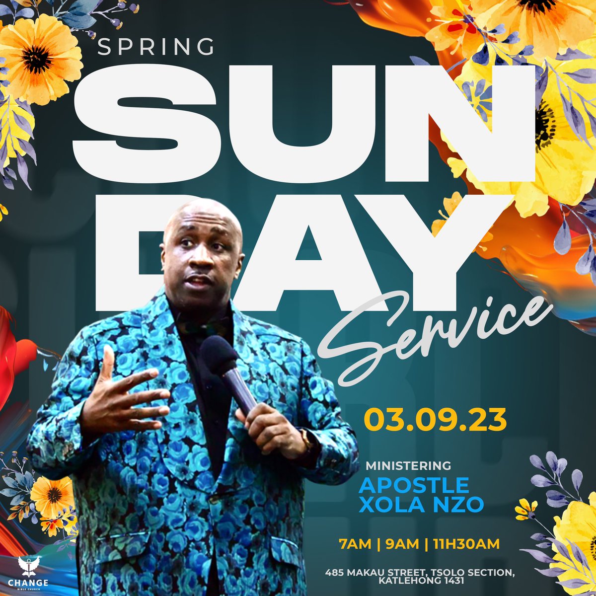 ChangeBible's tweet photo. Celebrate a new season and new beginning with us this Sunday. 🌺🌷🌻🌼
•
7AM | 9AM | 11h30AM
•
Come as you are and your more than welcome to dress as bright as your future tomorrow! ✨😎
•
See you tomorrow for #CbcSundays.
#SpringSunday https://t.co/VB3VGRgew9