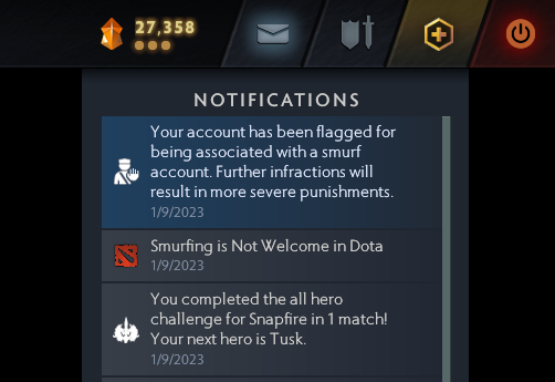 Smurfing is Not Welcome in Dota : r/DotA2
