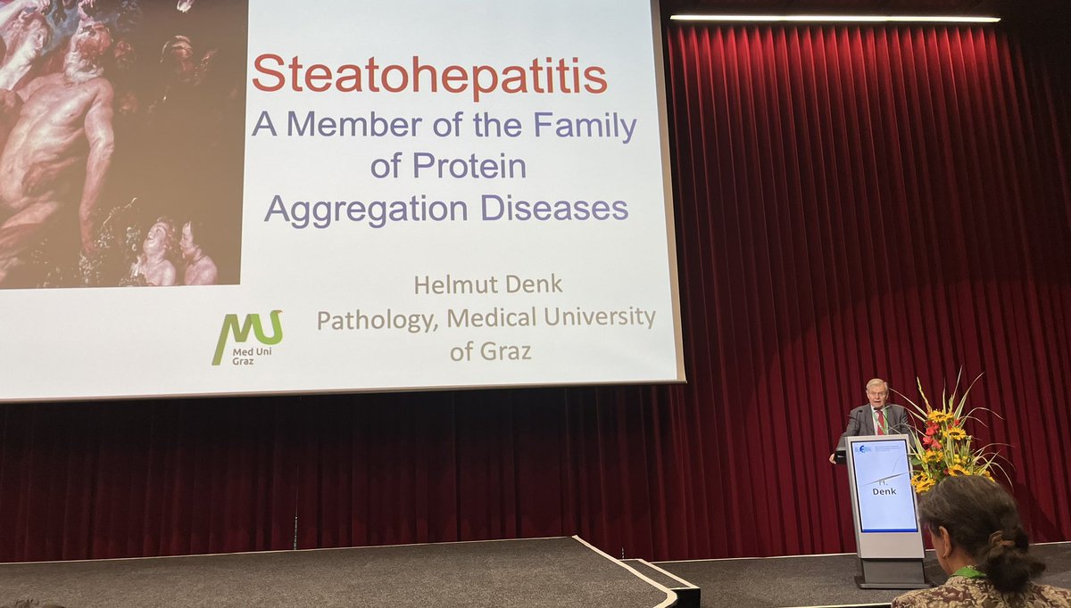A historic moment <a href="/esbra_society/">ESBRA SOCIETY</a> conference! Professor Helmut Denk <a href="/esbra_society/">ESBRA SOCIETY</a> presenting on Mallory-Denk bodies and hepatocyte 🎈at the plenary session this morning #graz <a href="/EASLnews/">EASLnews</a> <a href="/AASLDtweets/">AASLD</a> <a href="/ESP_Pathology/">European Society of Pathology (ESP)</a>  #LiverTwitter #ESBRA2023 <a href="/LiverPath_HPHS/">Hans Popper Hepatopathology Society</a> <a href="/UKLiverPath/">UK Liver Pathology Group</a>